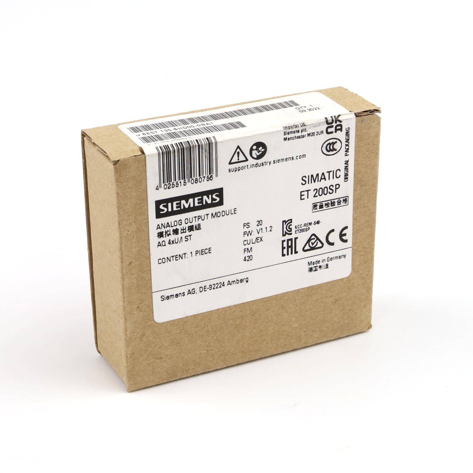 Simatic S7 ET200SP 6ES7 135-6HD00-0BA1 FS:20 FW:V1.1.2 SIE