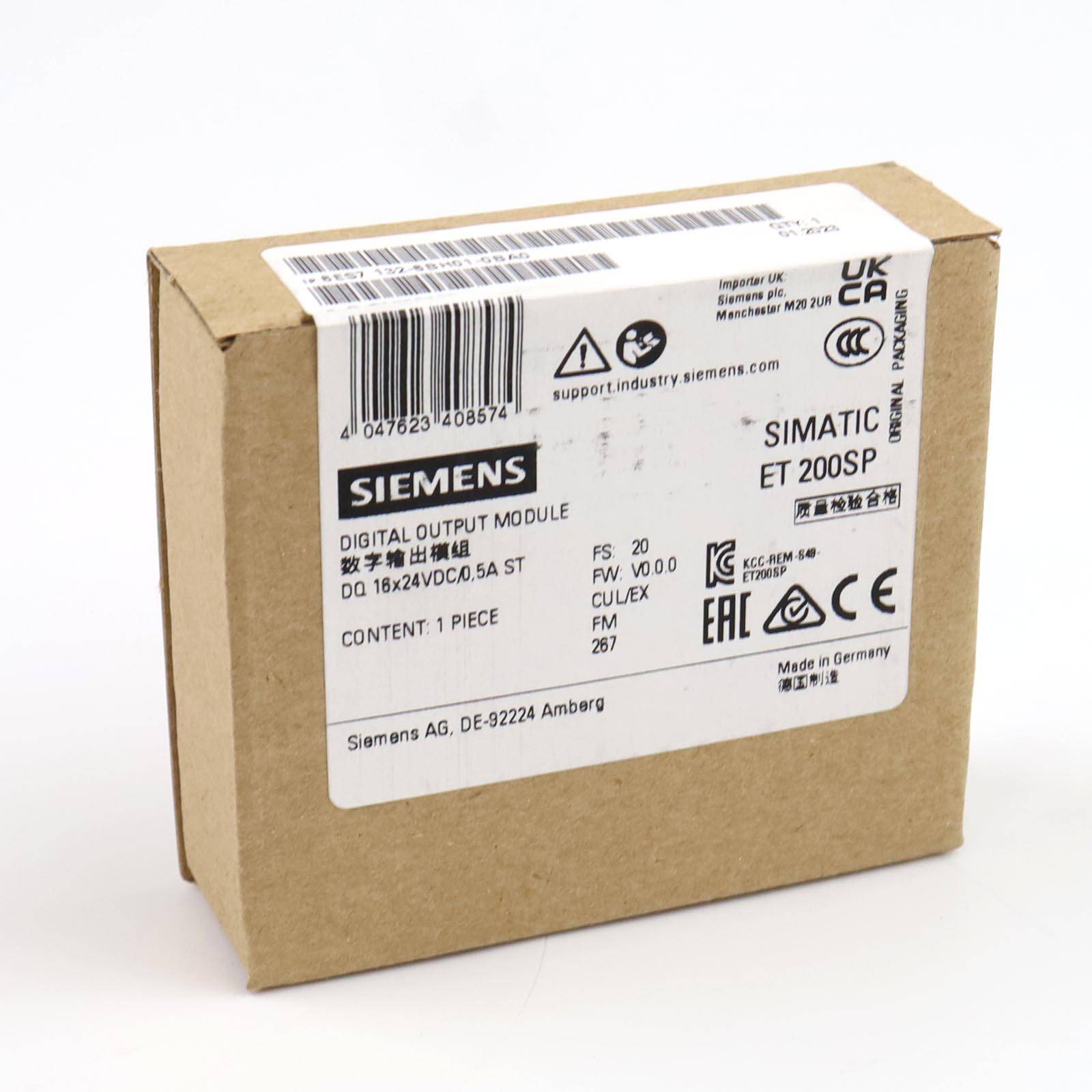 Simatic S7 ET200SP 6ES7 132-6BH01-0BA0 FS:20 DE SIE-0