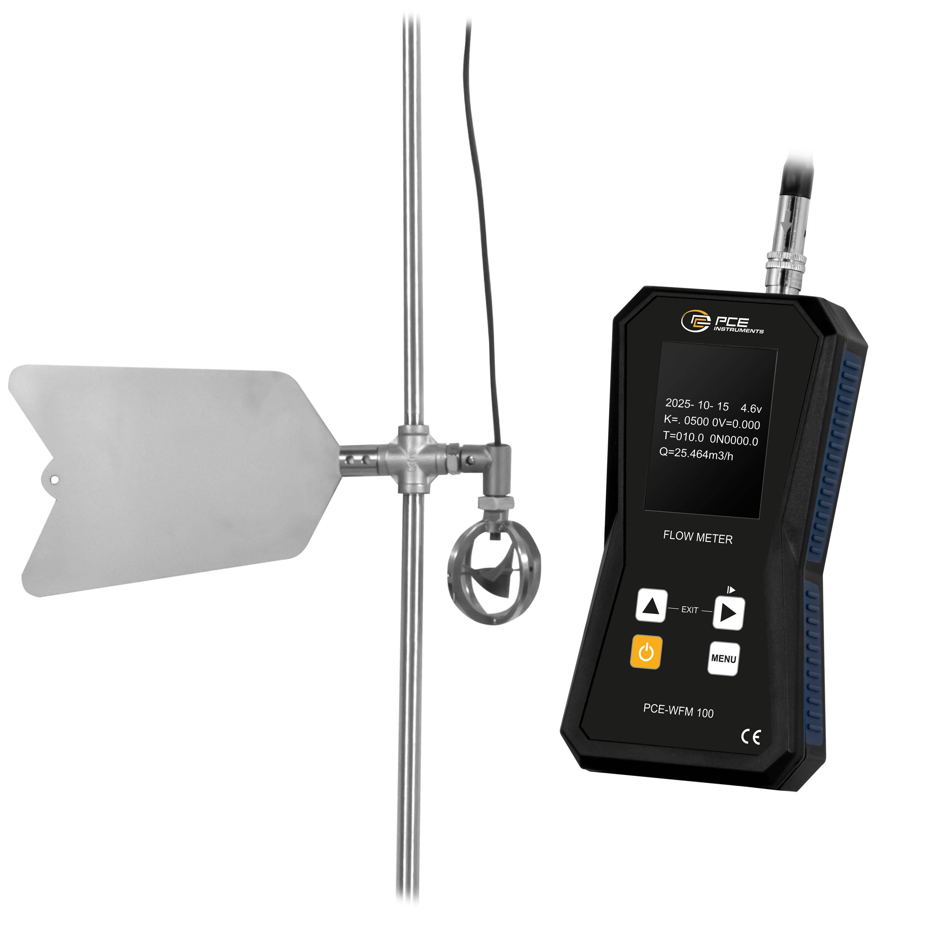 PCE Instruments Durchflussmessgerät PCE-WFM 100 Messbereich: 0.01 - 10 m/s 1 St.-0