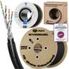 hb-digital CAT 7 Doppelmantel Erdverlegekabel max.1000 MHz S/FTP PVC+ LLDPE AWG23 für Außenbereich