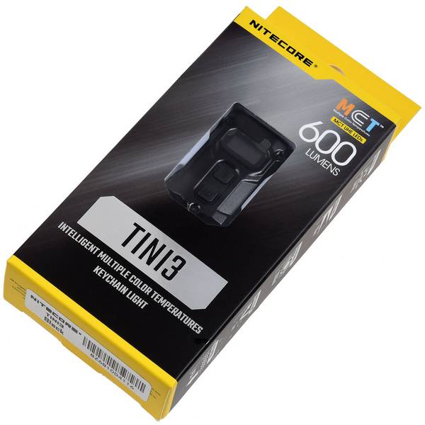 Nitecore TINI 3 LED-Schlüsselanhänger-Taschenlampe 600 Lumen, Li-Ion