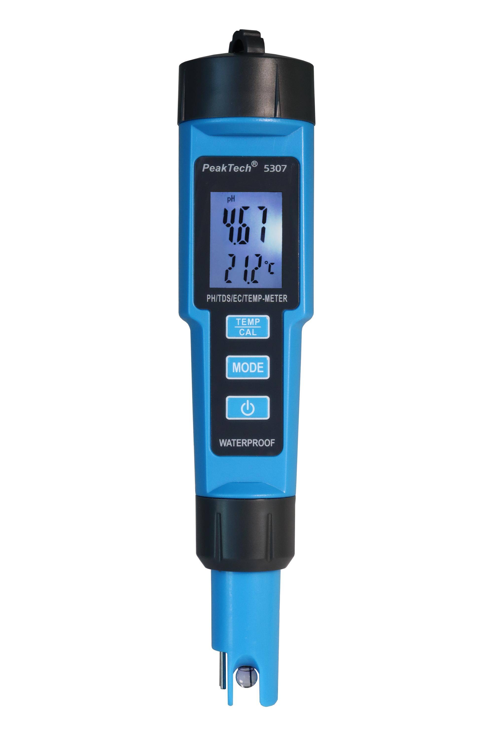 PeakTech P 5307 – 4 in 1 pH-Meter in Stiftform für pH/EC/TDS/TEMP-0