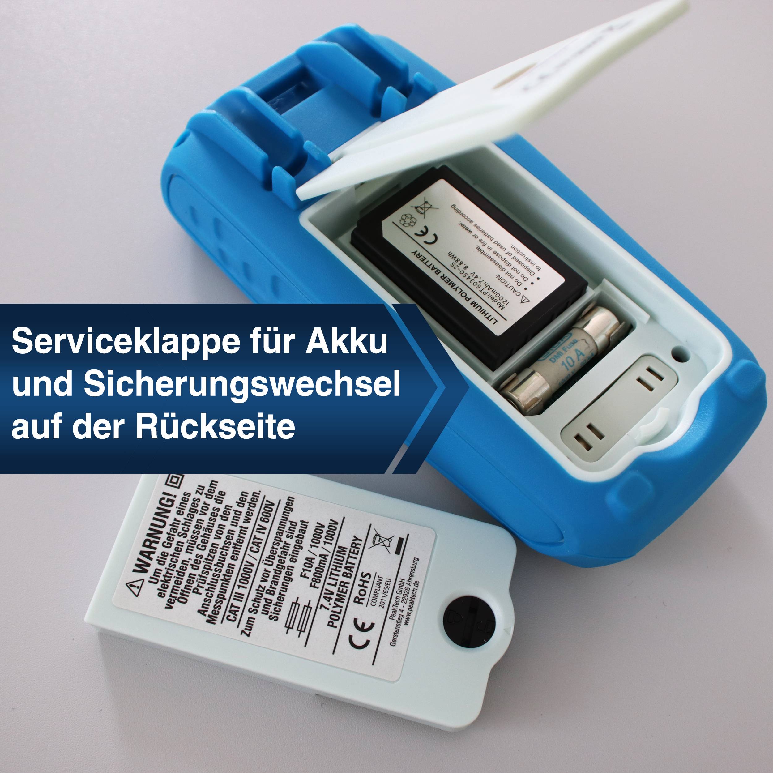 PeakTech P 3440 – Grafikmultimeter ~ 50.000 Counts ~1000V AC/DC mit TrueRMS, Bluetooth-4