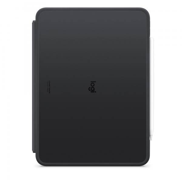 Logitech Combo Touch - Tastatur und Foliohülle - mit Trackpad - hinterleuchtet - Apple Smart connect-3