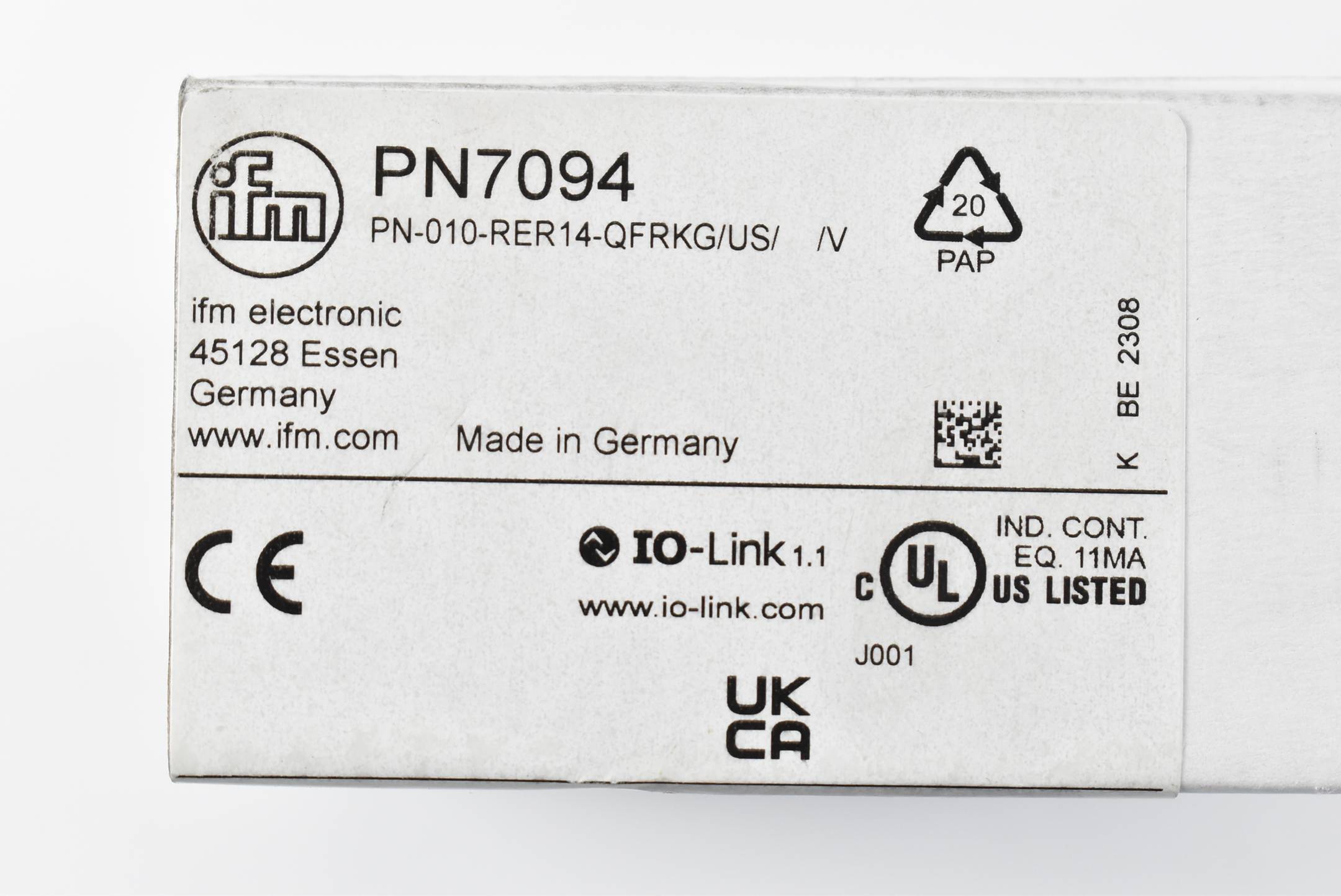 Ifm Drucksensor mit Display PN-010-RER14-QFRKG/US/ /V (PN7094)-3