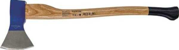 Holzaxt Rheinische Form 1400g stahlgeschmiedet Eschenkuhfuß TECWERK