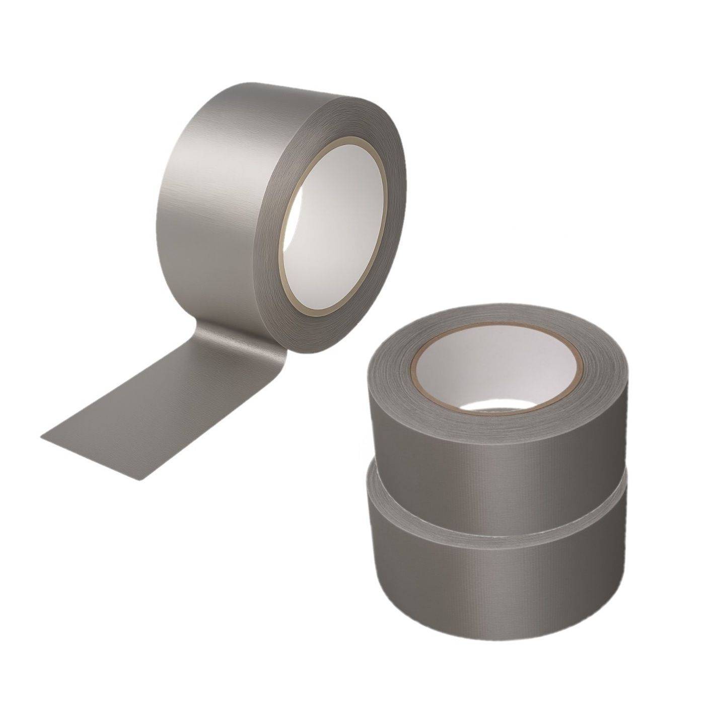 3x Gewebeband 50 m x 48 mm silber Panzertape Reparaturband Steinband-0