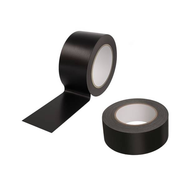 2x Gewebeband 50 m x 48 mm schwarz Panzertape Reparaturband Steinband