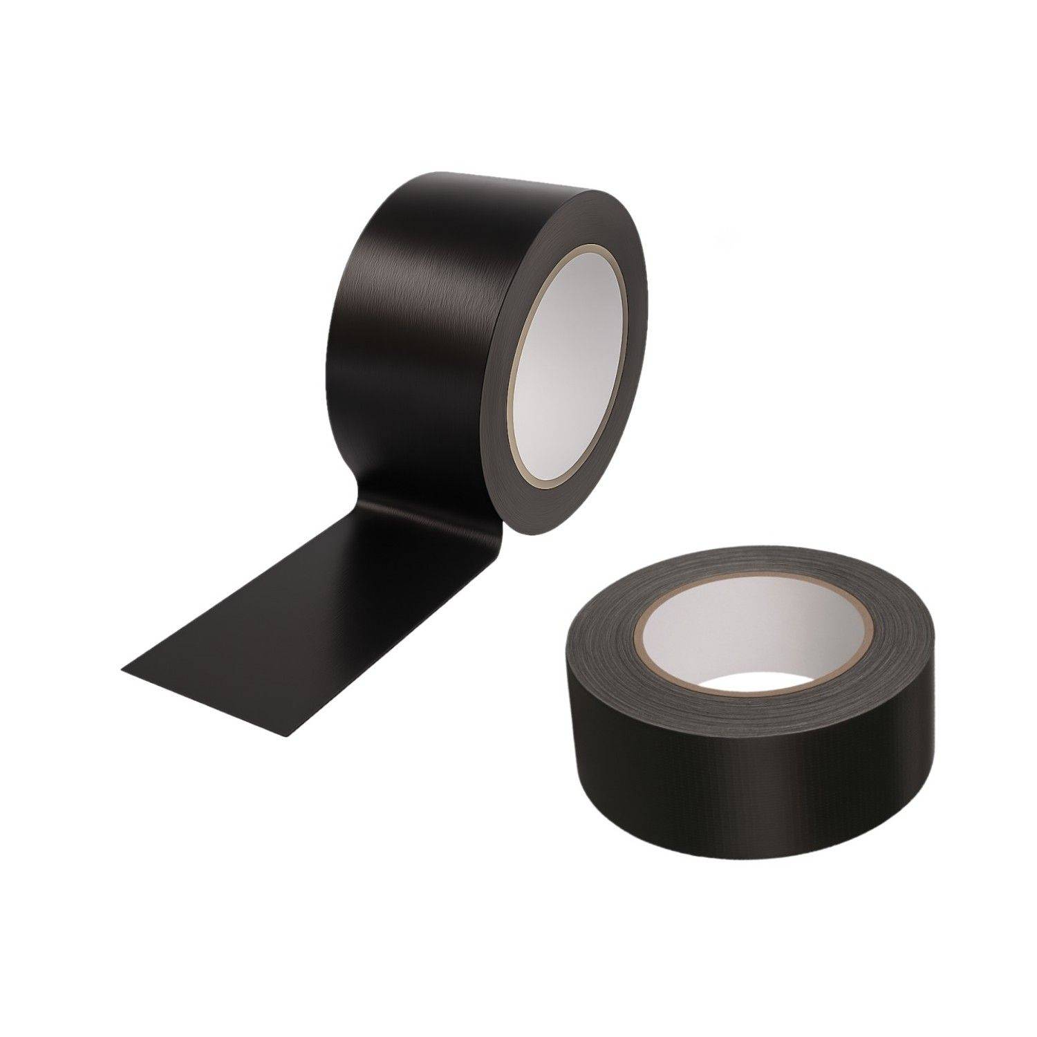 2x Gewebeband 50 m x 48 mm schwarz Panzertape Reparaturband Steinband-0