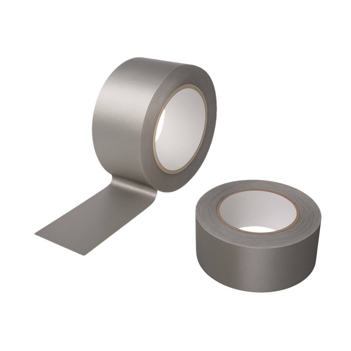 2x Gewebeband 50 m x 48 mm silber Panzertape Reparaturband Steinband-0