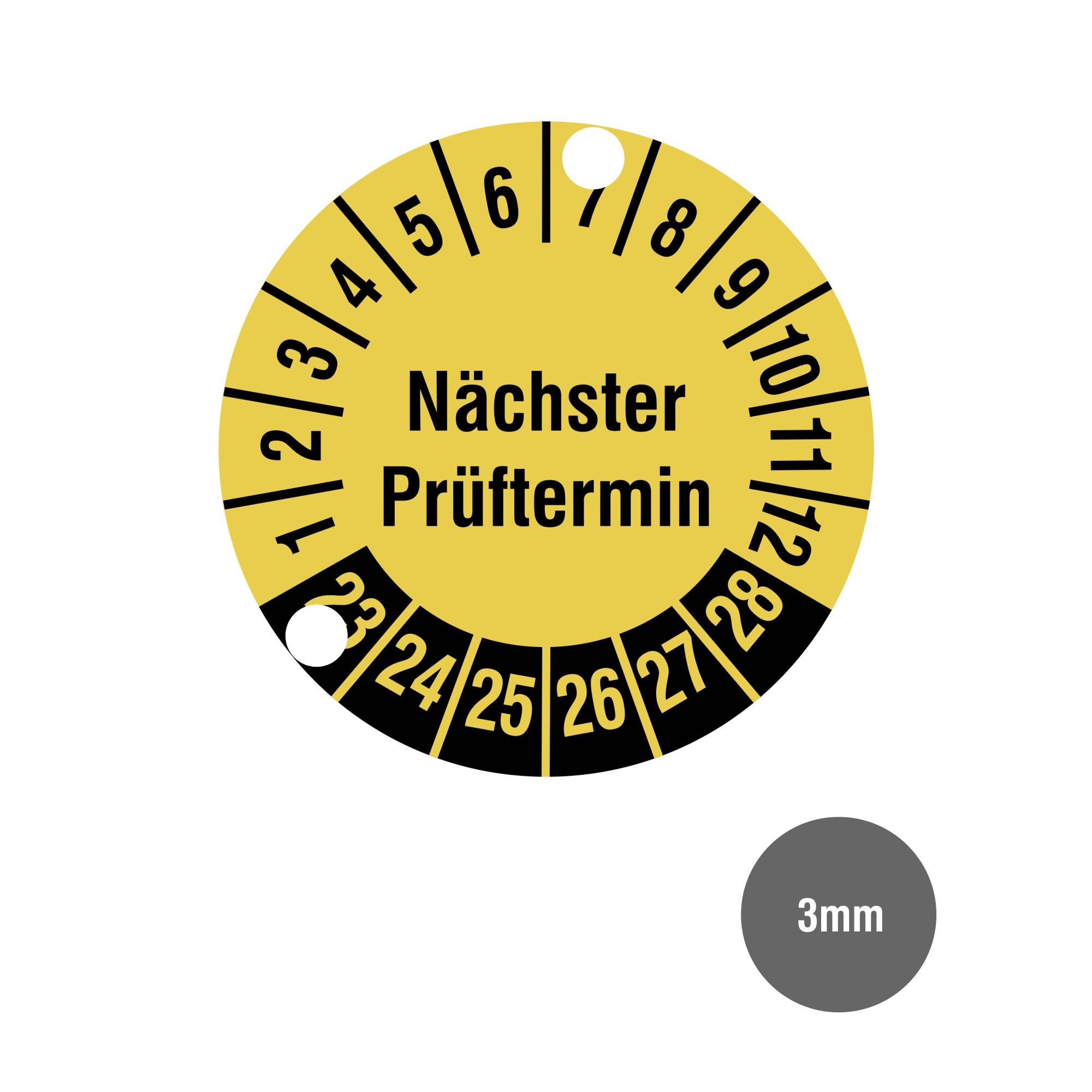 Labelident Lochzange 3 mm, mit runder Kerbform, Maultiefe 48 mm-2