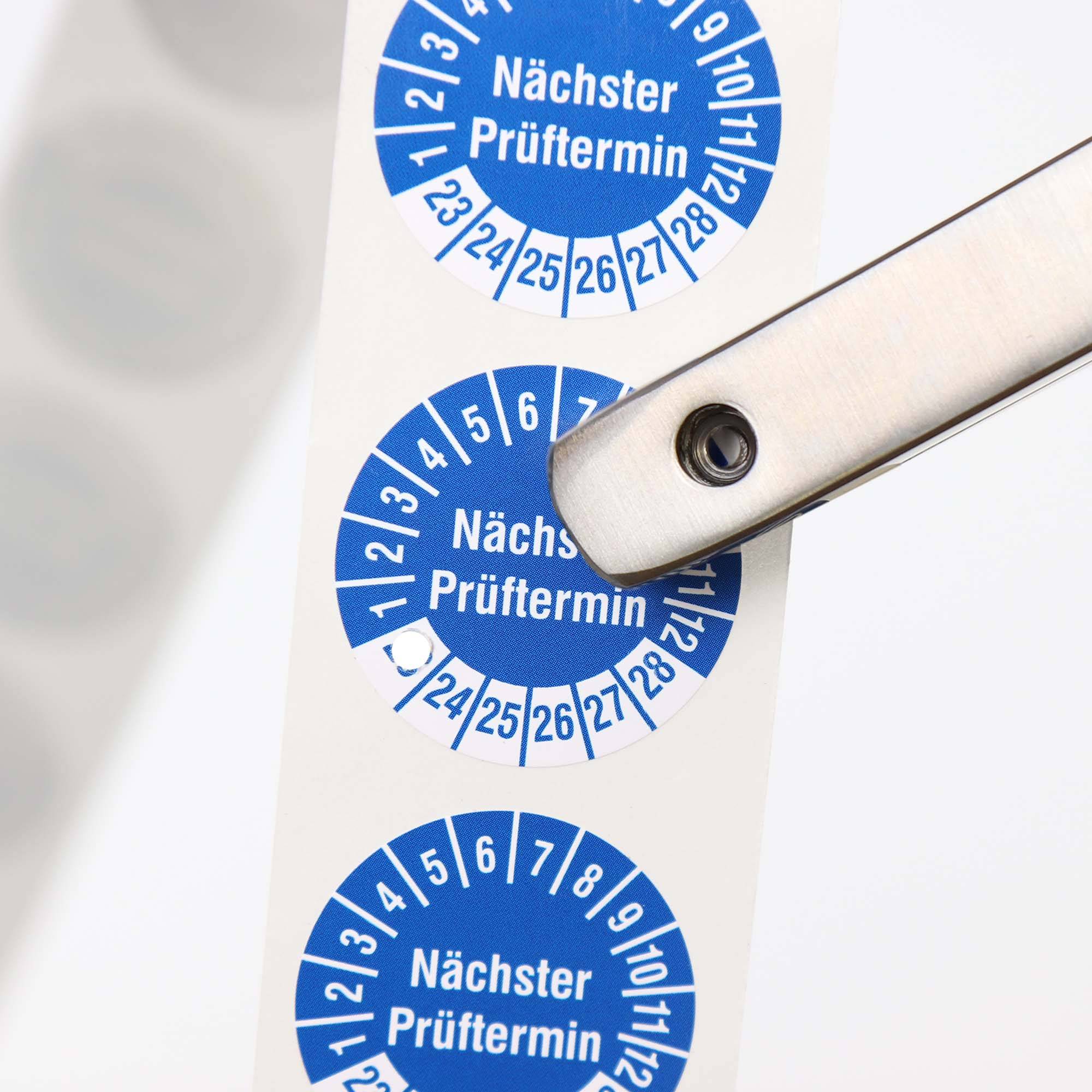 Labelident Lochzange 2 mm, mit runder Kerbform, Maultiefe 48 mm-3