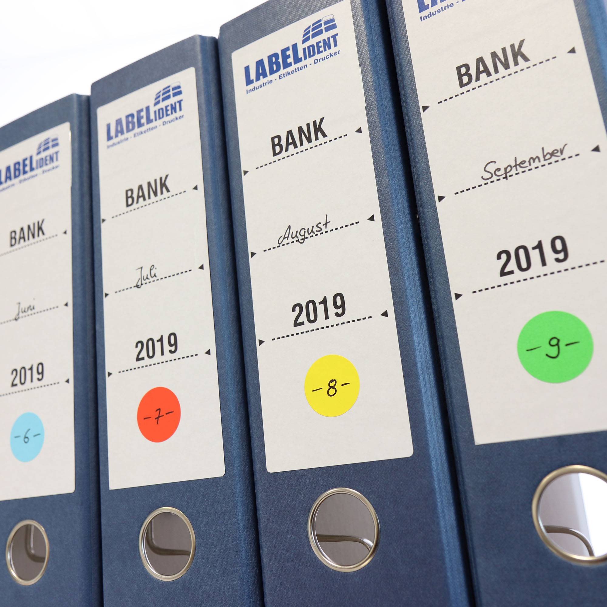 Labelident Papier Etiketten leuchtgrün Ø 30 mm, 3 Zoll, 3.000 Stück-3