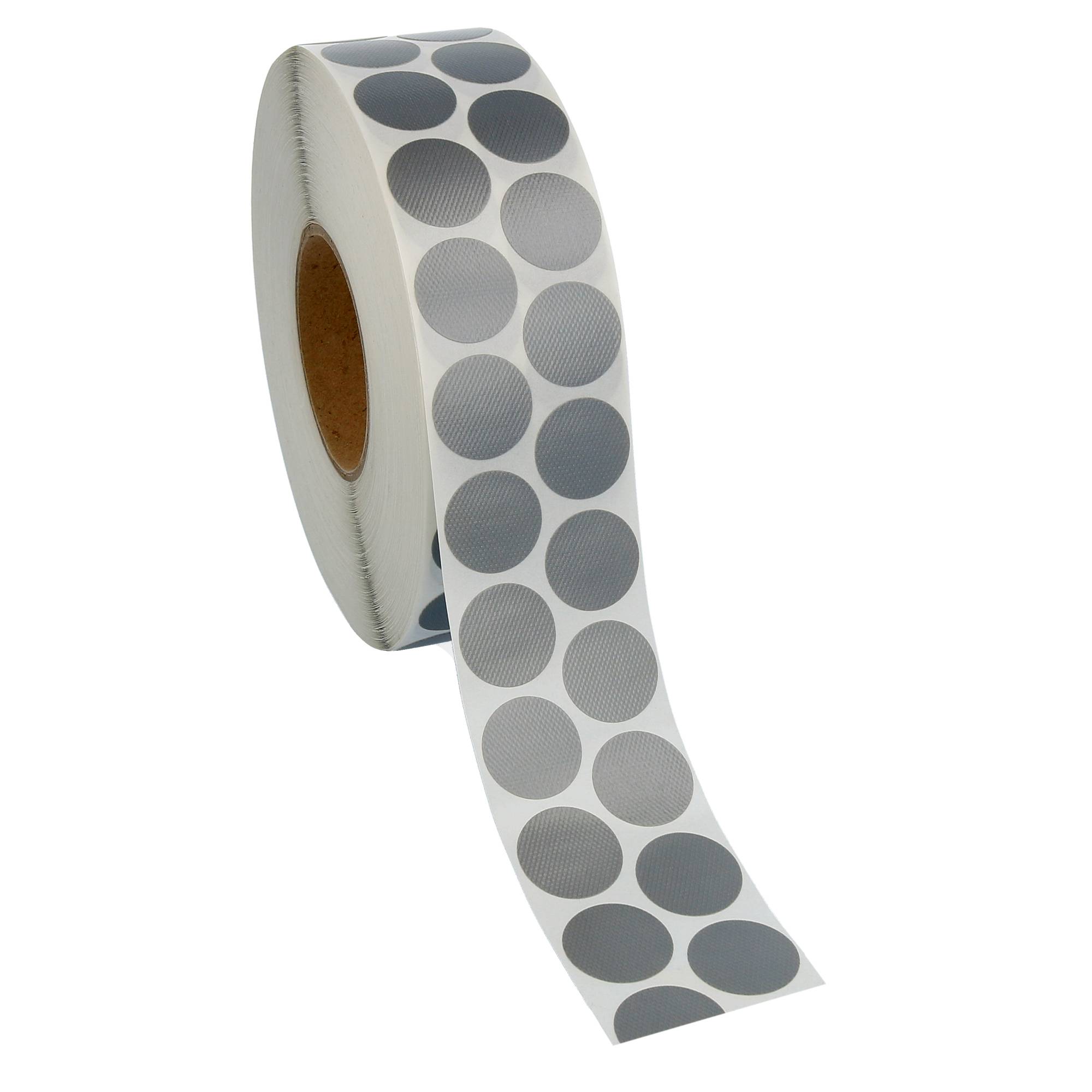 Labelident Geweberonden, Ø 30 mm, Nylon silbergrau, 3 Zoll, 5.000 Stück-1