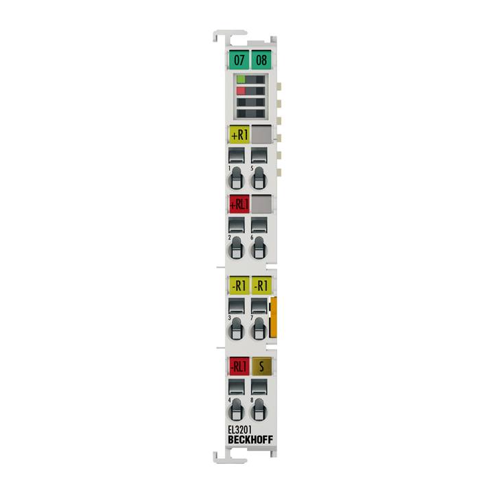 Beckhoff EL3201, EtherCAT-Klemme, 1-Kanal-Analog-Eingang, Temperatur, RTD (Pt100), 16 Bit-0