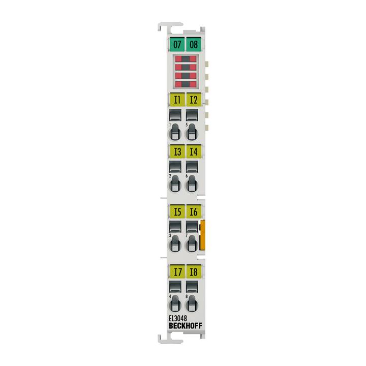 Beckhoff EL3048, EtherCAT-Klemme, 8-Kanal-Analog-Eingang, Strom, 0…20 mA, 12 Bit, single-ended-0