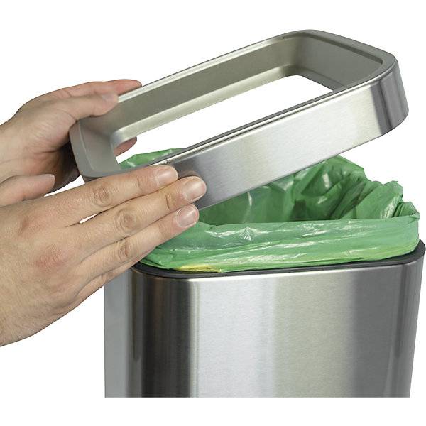 Papierkorb Edelstahl Anti-Fingerprint H 334 mm Volumen 15 l. 85265849 852658 49-1