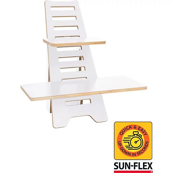 Laptophalter Sun-Flex Easydesk Rise Holz weiß. 65367849 653678 49-0