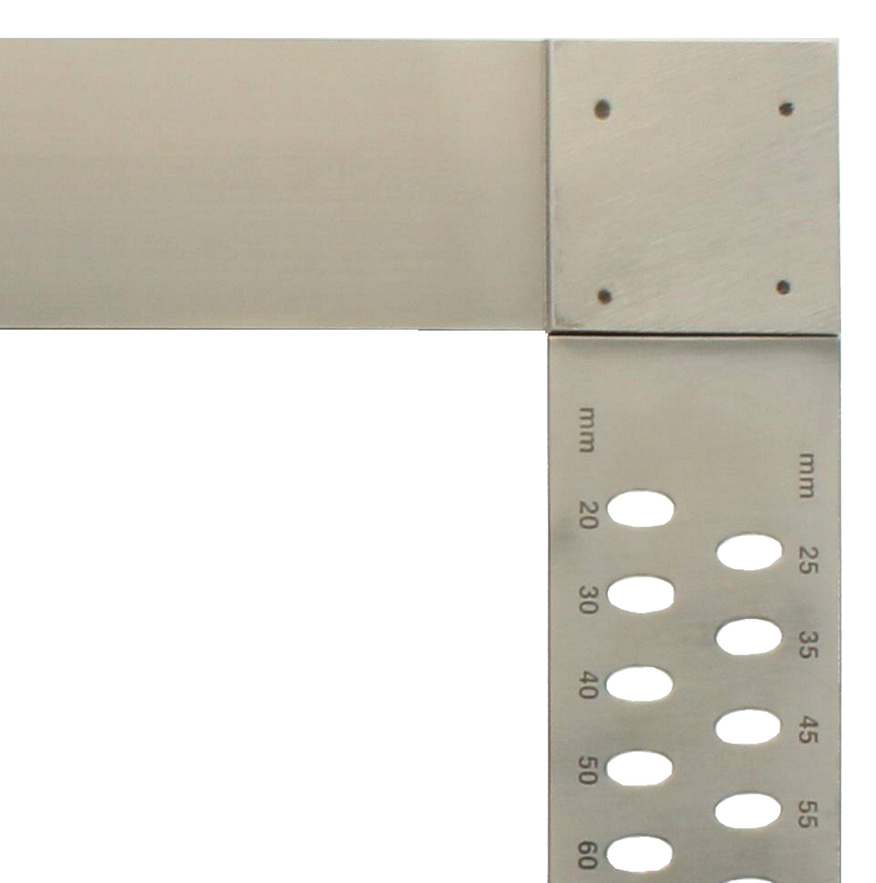 hedue® Zimmermannswinkel ZP - Punktgeschweißter Zimmererwinkel aus Edelstahl mit Anreißlöcher, 1000 mm-2
