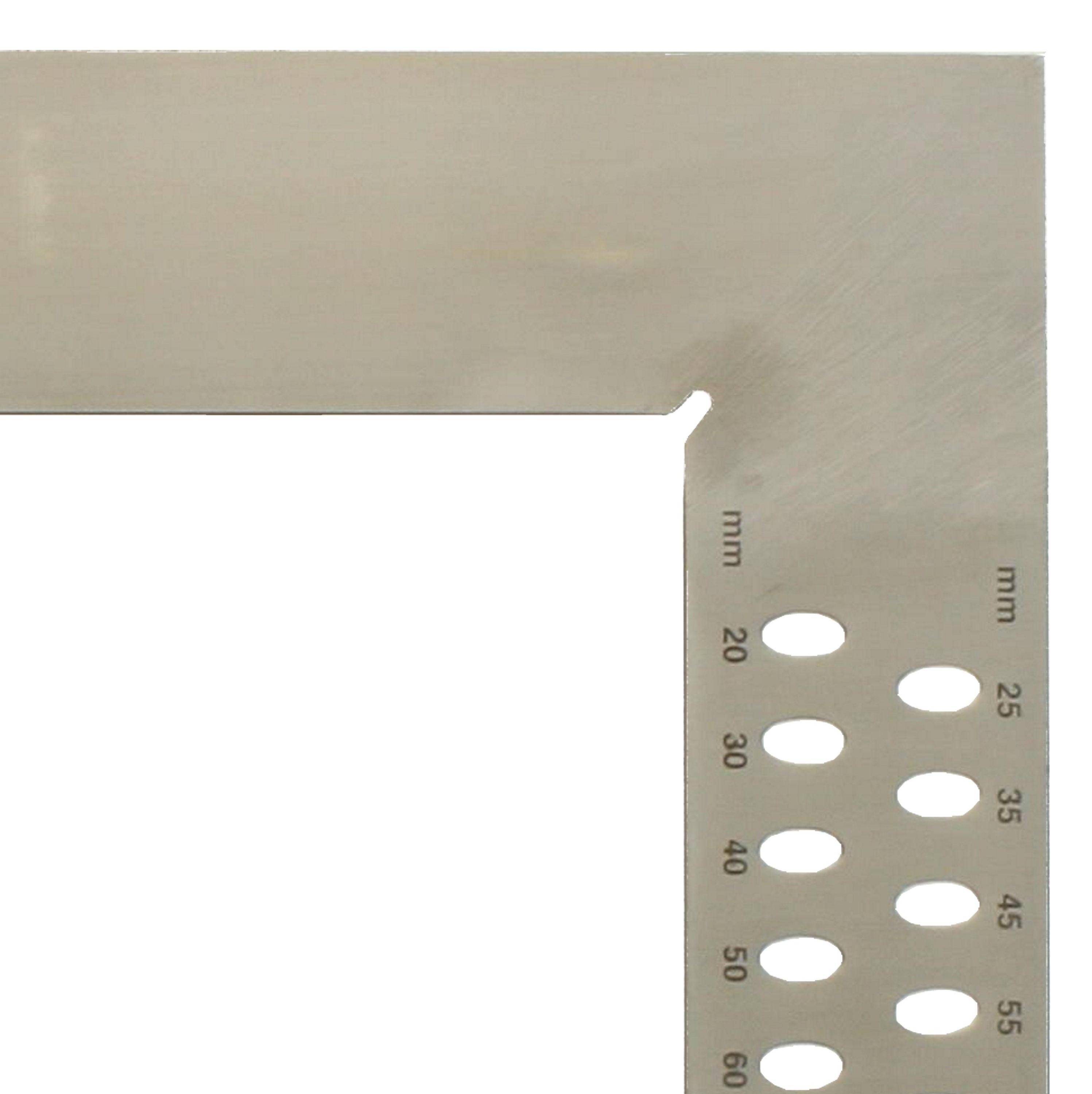 hedue® Zimmermannswinkel ZN - Nahtloser, großer Zimmererwinkel aus Edelstahl mit Anreißlöcher, 600 mm-3