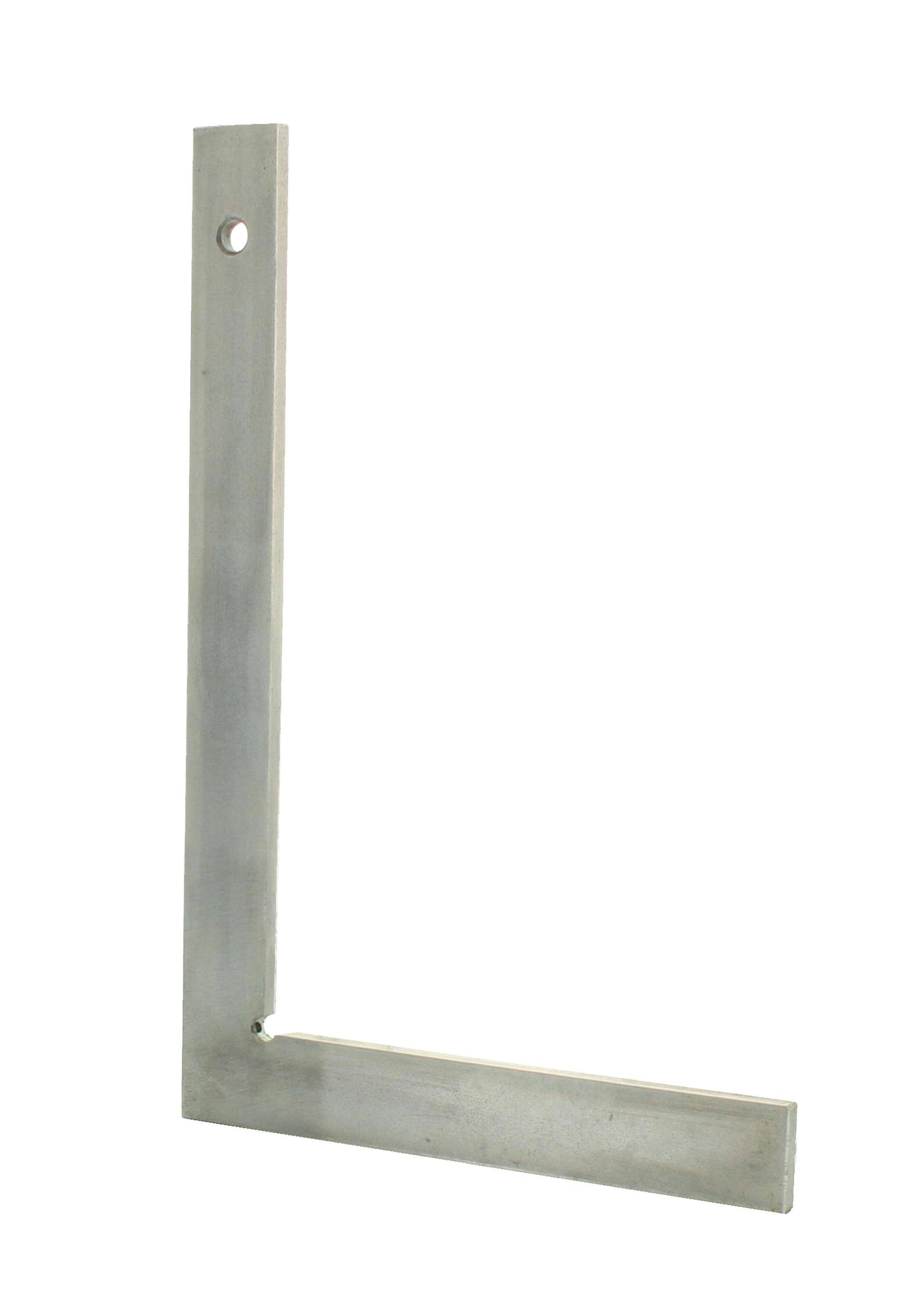 hedue® Flachwinkel 600 mm - 90 Grad Maurerwinkel aus vollverzinktem Stahl, Schlosserwinkel ohne Anschlag-0