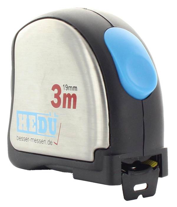 hedue® Taschenbandmaß 3m x 19mm SB