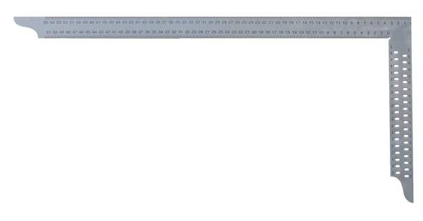 hedue® Zimmermannswinkel ZN - Nahtloser, großer Zimmererwinkel aus Edelstahl mit Anreißlöcher & mm-Skala Typ A, 700 mm