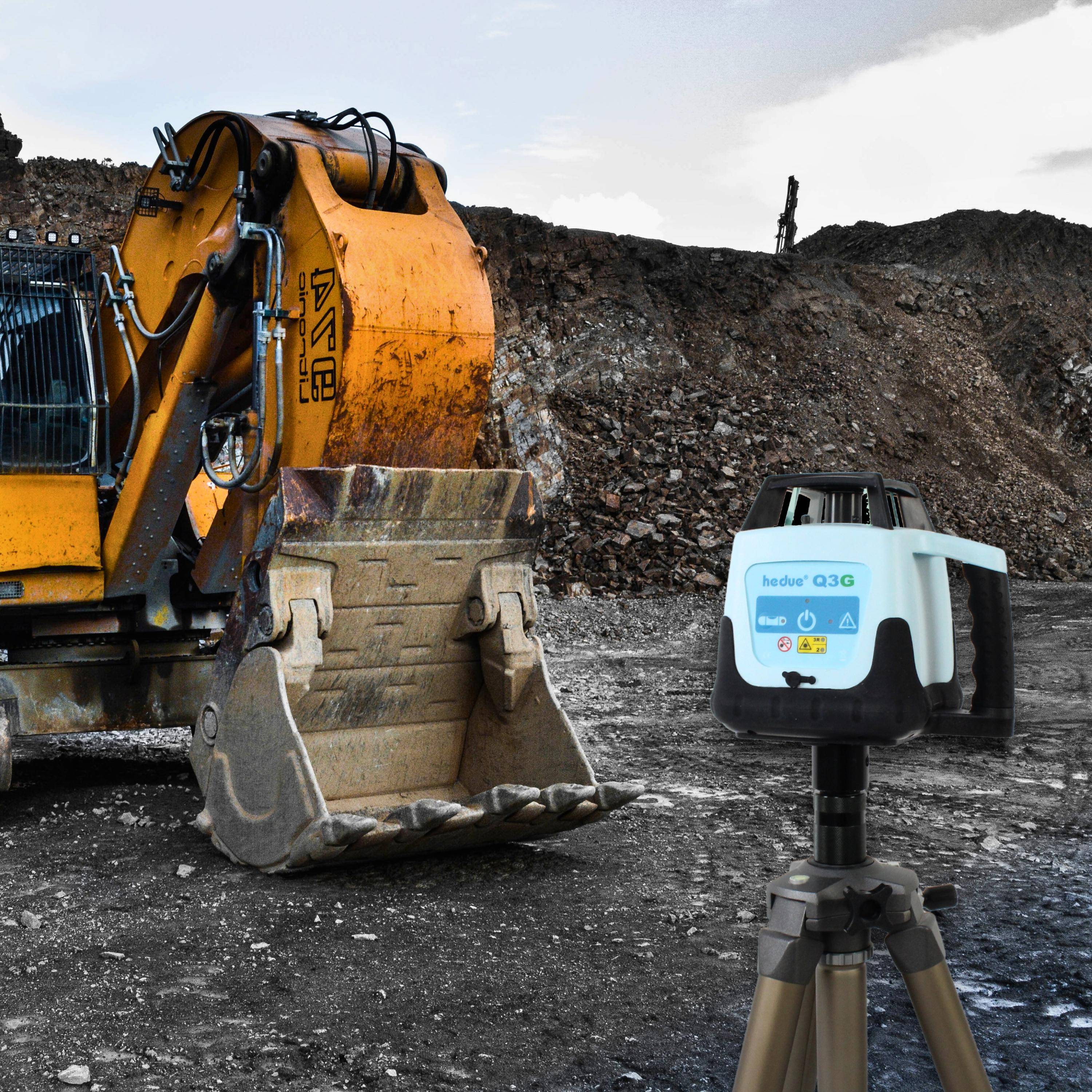 hedue® Rotationslaser Q3G im Systainer mit Laserempfänger E4-4