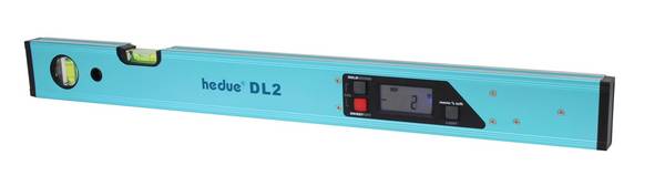 hedue® Digitale Wasserwaage DL2 - Wasserwaage mit Drehfunktion & beleuchtbarem Display, 80cm