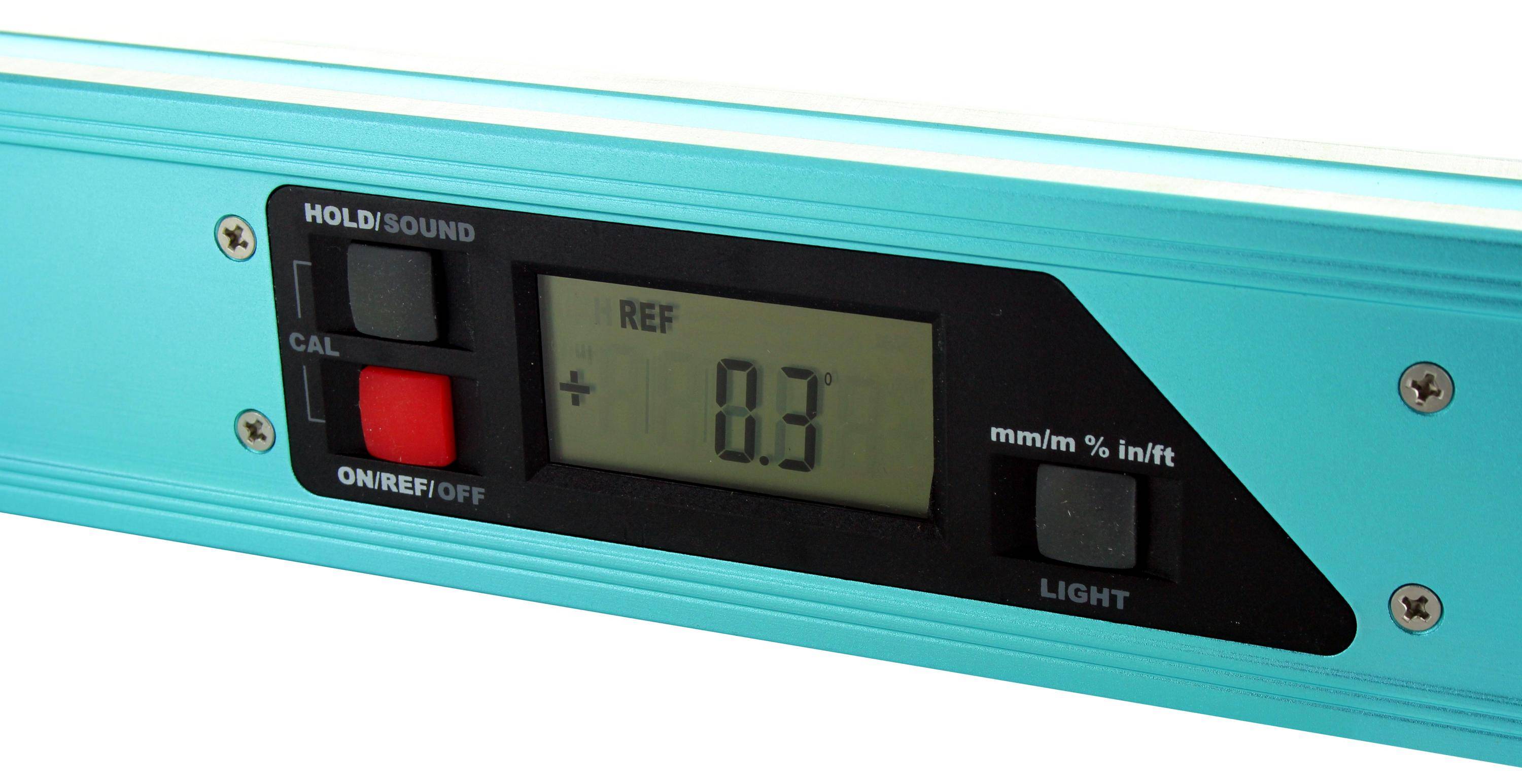 hedue® Digitale Wasserwaage DL2 - Wasserwaage mit Drehfunktion & beleuchtbarem Display, 80cm-4