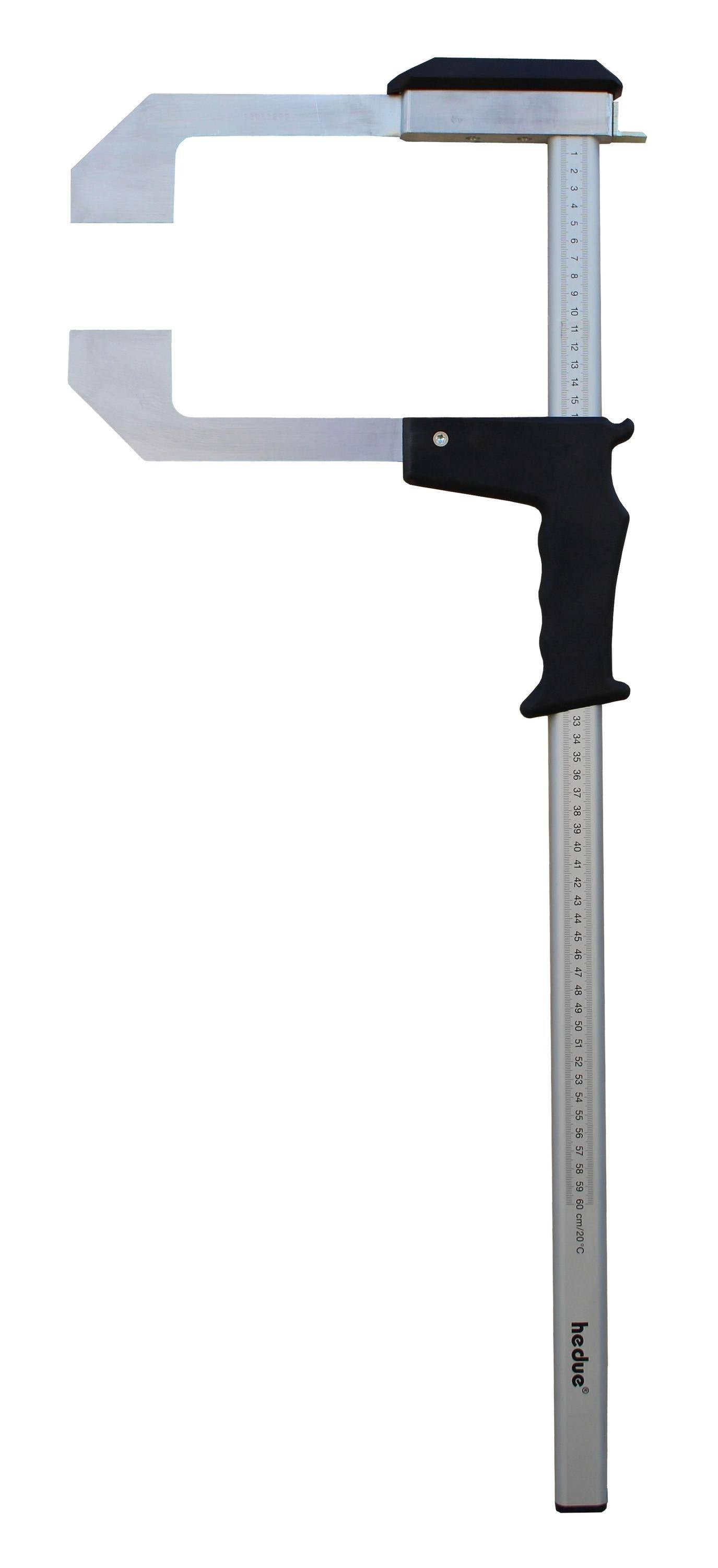 hedue® Wandmesskluppe S300 - Messkluppe mit beidseitiger Millimeterskala, Messbereich 60 cm-0