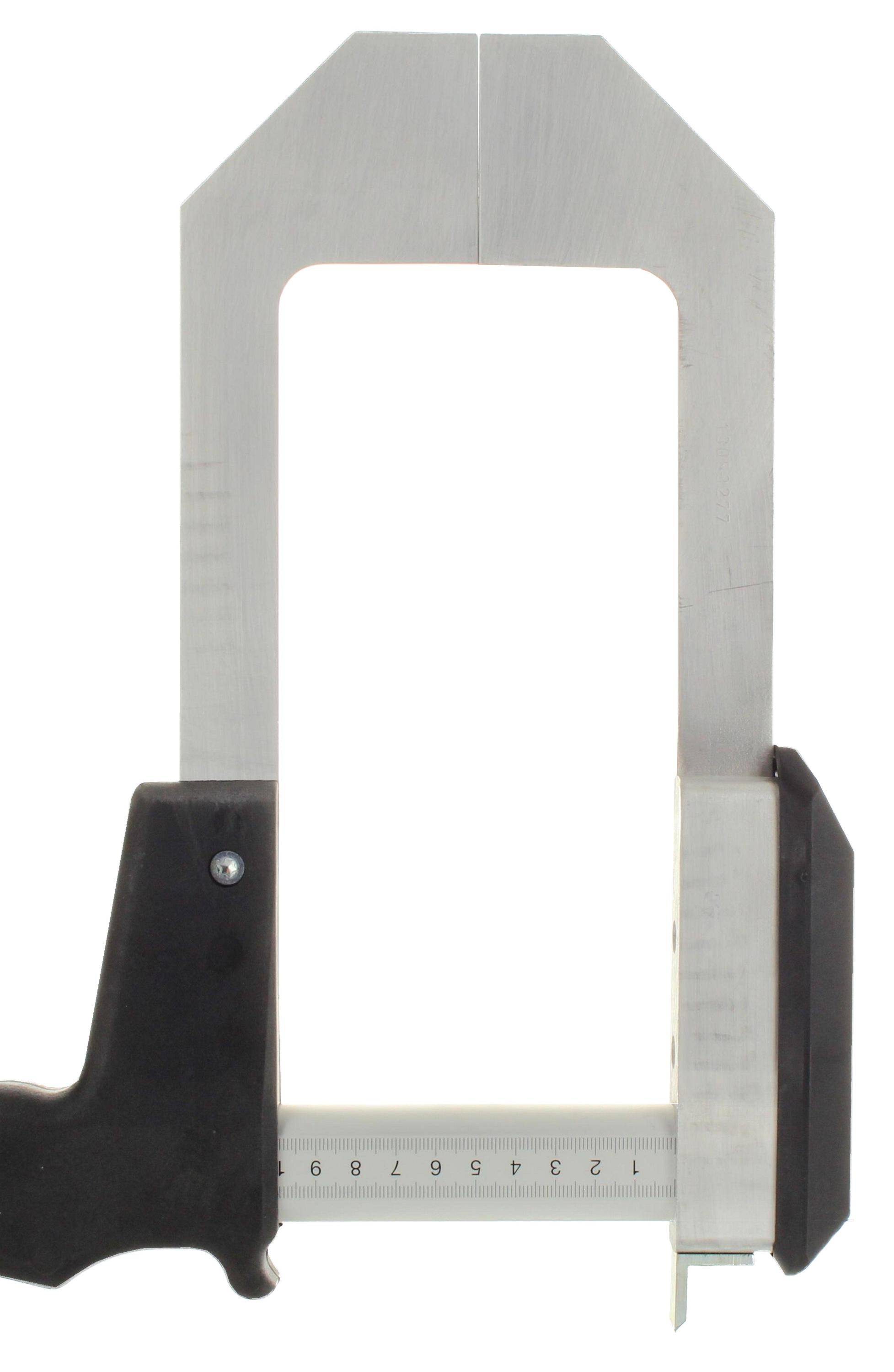 hedue® Wandmesskluppe S300 - Messkluppe mit beidseitiger Millimeterskala, Messbereich 60 cm-4