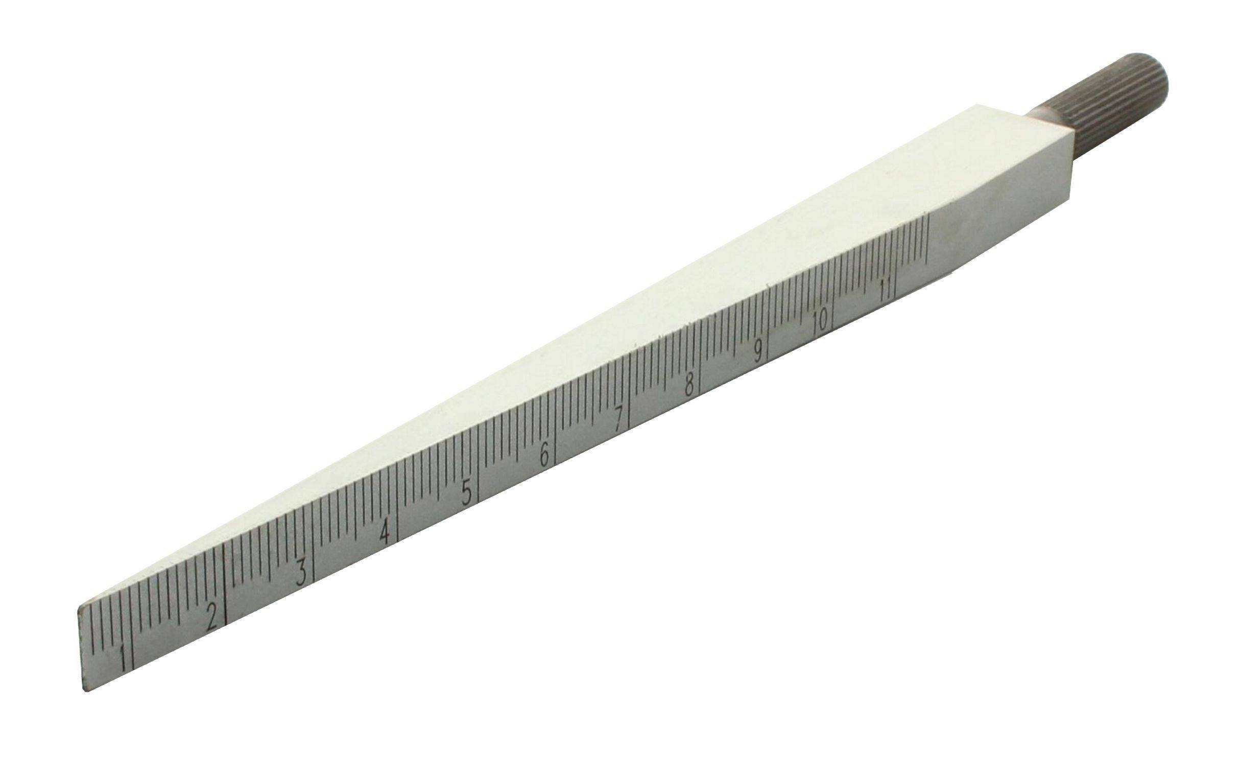 hedue® Messkeil S610 - Messung von Unebenheiten und Spalten, Messbereich 0,5 - 11 mm, Ablesung 0,1 mm-1
