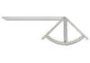 hedue® Anreissgerät Alpha Mini - Alphawinkel für Zimmerer, Zimmermann Werkzeug, 350 x 700 x 5 mm