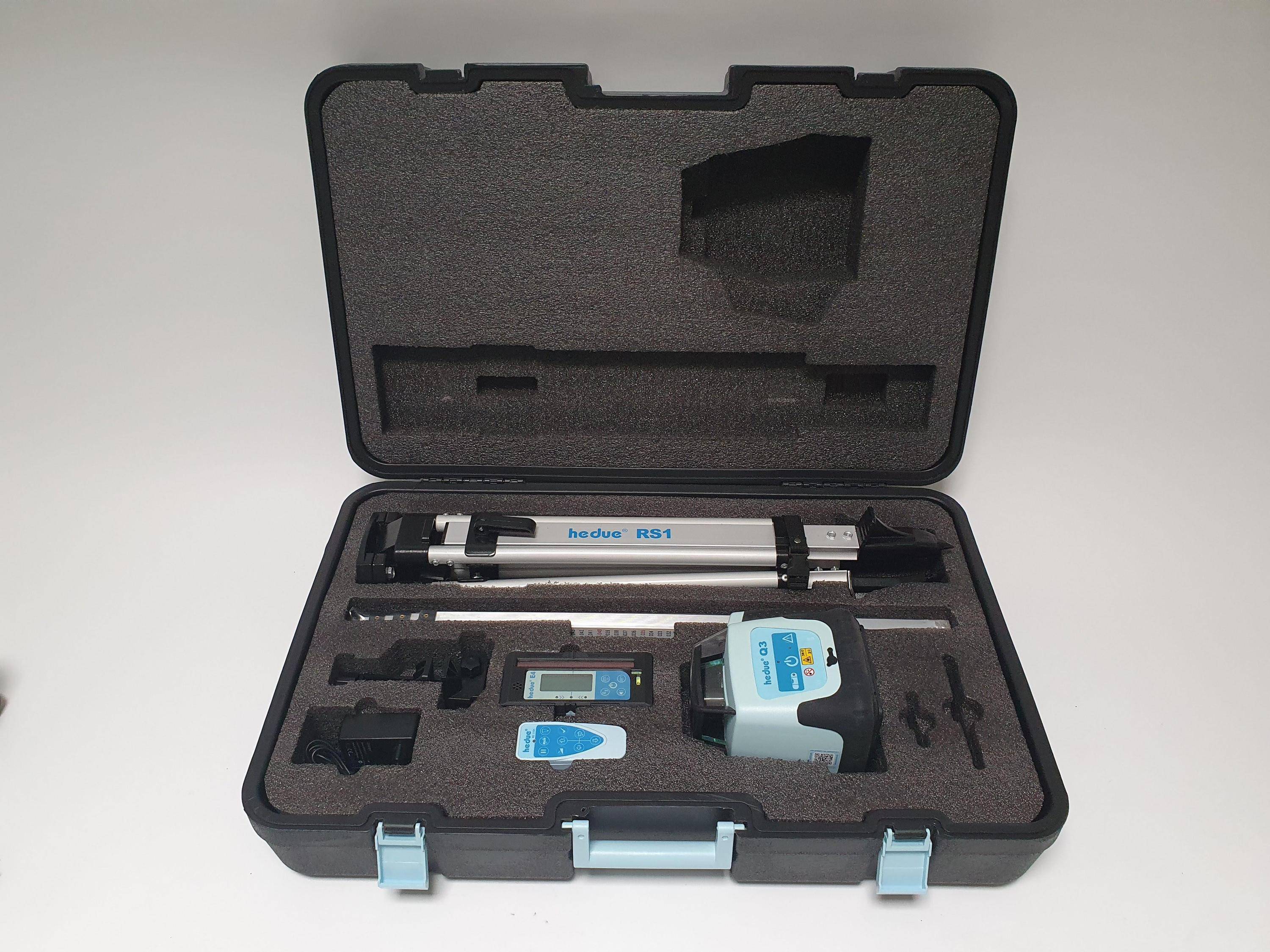 hedue® Rotationslaser Q3 im großen Koffer-2