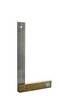 hedue® Tischlerwinkel 300 mm - Griff aus Nussbaum mit Edelstahlblatt 35 mm
