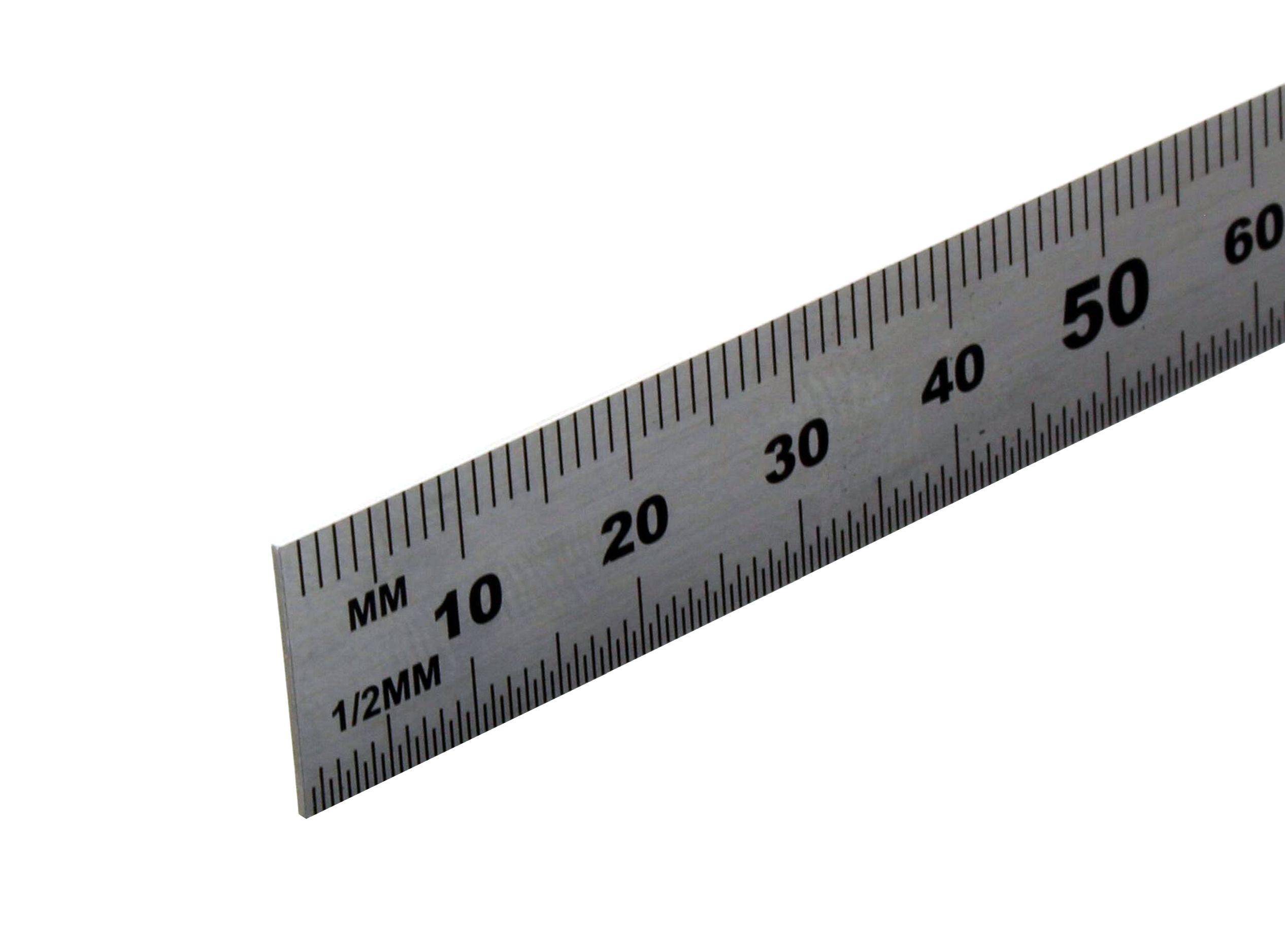 hedue® Stahllineal - Metalllineal aus rostfreiem Edelstahl, 20 cm-4
