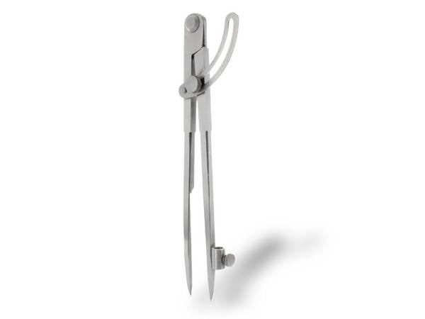 hedue® Spitzzirkel B605 - Anreißzirkel mit Stifthalter & Stellbogen, 50 cm