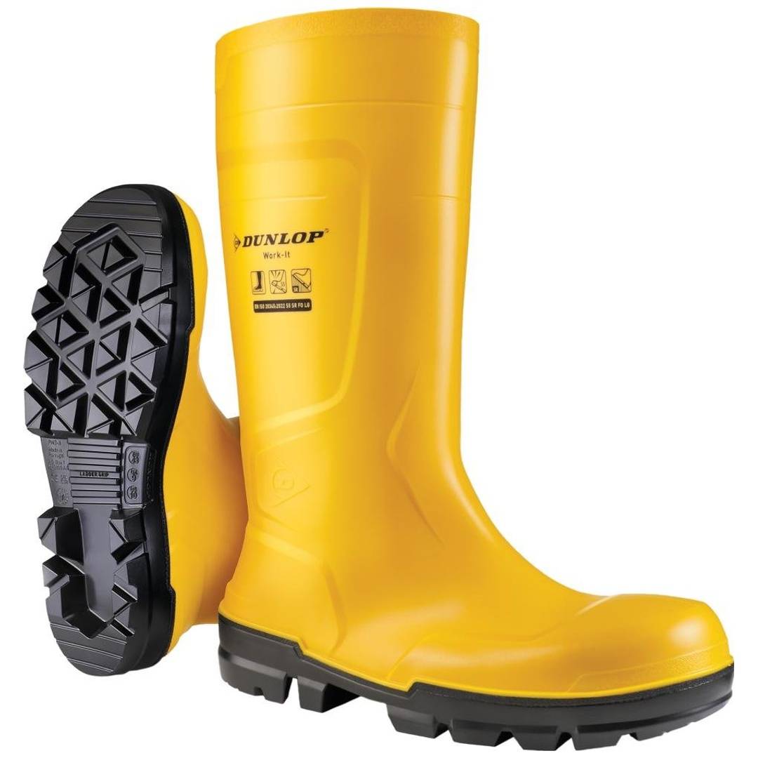 DUNLOP Sicherheitsstiefel Work-It full safety, gelb S5 Gr. 41 Arbeitsstiefel-0