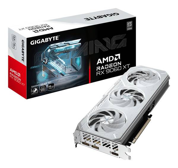 Gigabyte Radeon RX9060 XT Gaming OC ICE 16GB GDDR6 2xHDMI Multimedia-Technik Grafikkarten AMD