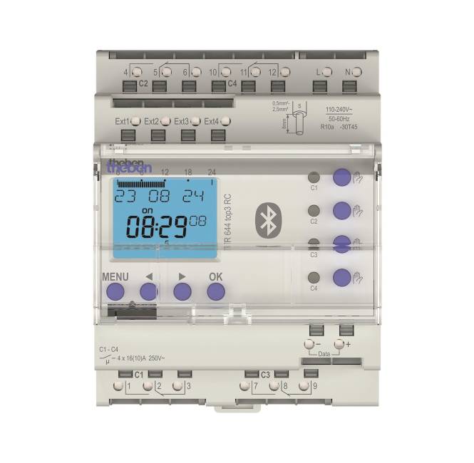 Theben Digitale TR 644 top3 BLE RC Zeitschaltuhr Jahresprogramm 6440330 Install.Baumaterial-0