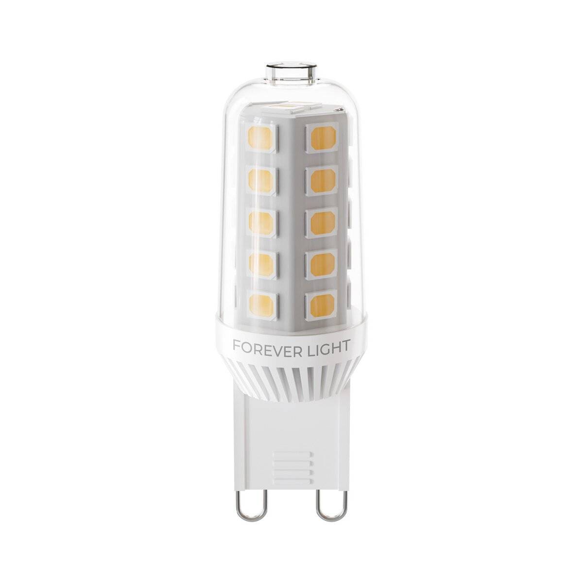 Forever Light LED Lampe G9 3.6W 440lm Kaltweiß 6000 K Keramik Energieklasse E-0