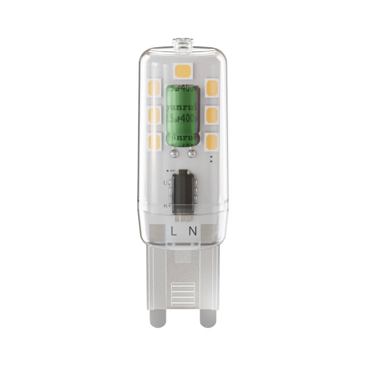 Forever Light LED Lampe G9 2.2W 200lm 3000K Energieklasse F-0