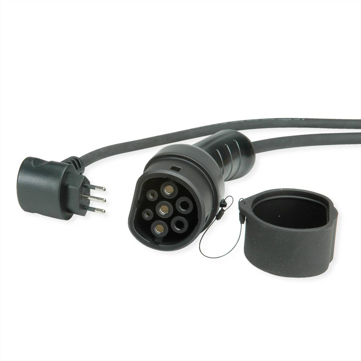ROLINE Tragbares E-Auto Ladegerät, CEI23-50 (IT, Typ-L) & Typ2 Stecker, 1-phasig, Mode 2, 16 A, 3,6 kW, 7,5 m-4
