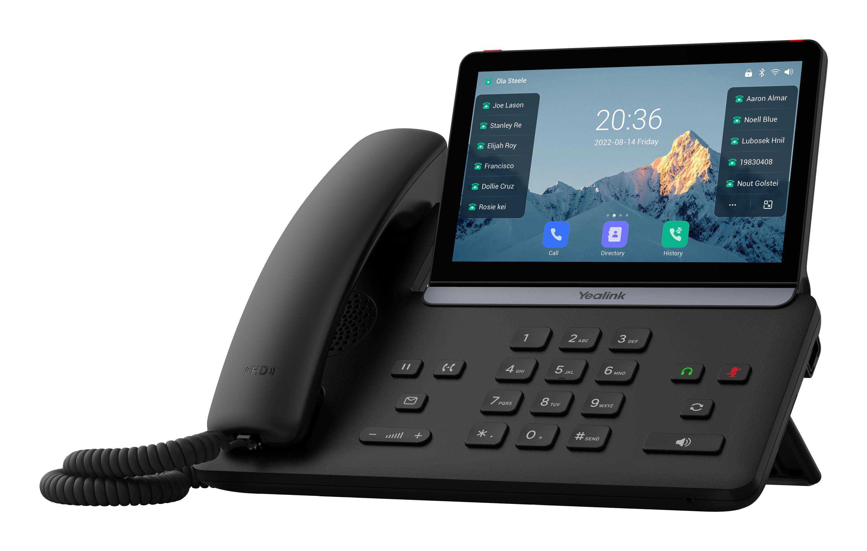 Yealink SIP-T88W - VoIP-Telefon mit Rufnummernanzeige/Anklopffunktion - IEEE 802.11a/b/g/n/ac/ax (Wi-Fi)-3