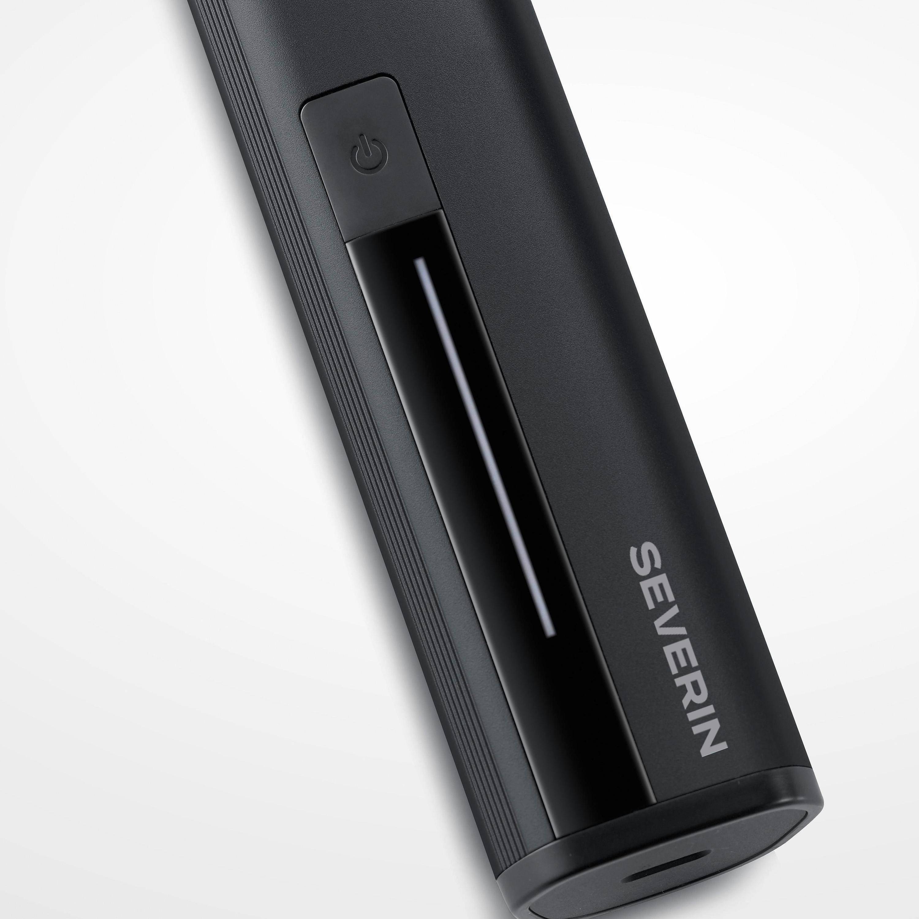 Severin HS 0710, Folienschaber, Schwarz, Tasten, Akku, 2 h, 161 mm-2