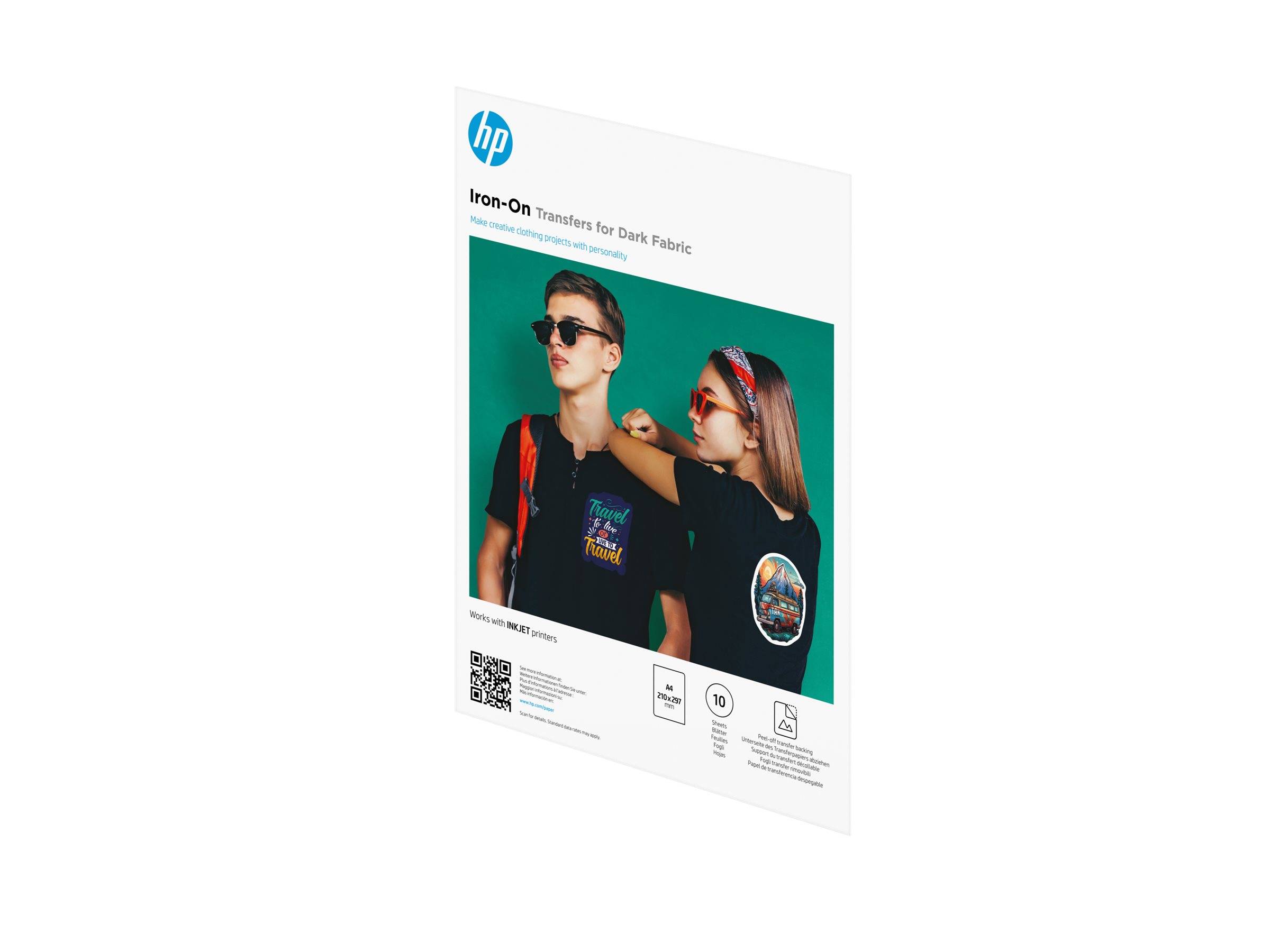 HP Matt A4 210 x 297 mm 10 Blatt Transferpapier zum Aufbügeln-3