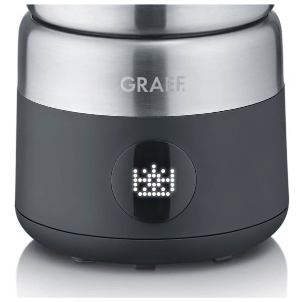Graef MS802, Automatic milk frother/warmer, Schwarz, Edelstahl, Glas, 250 ml, 400 ml, Heiß & Kalt