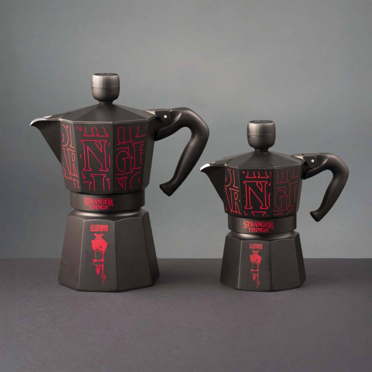 Bialetti Stranger Things, Mokka-Kanne, Schwarz, Rot, Aluminium, Thermoplast, Moka Express, 1 Stück(e)-1