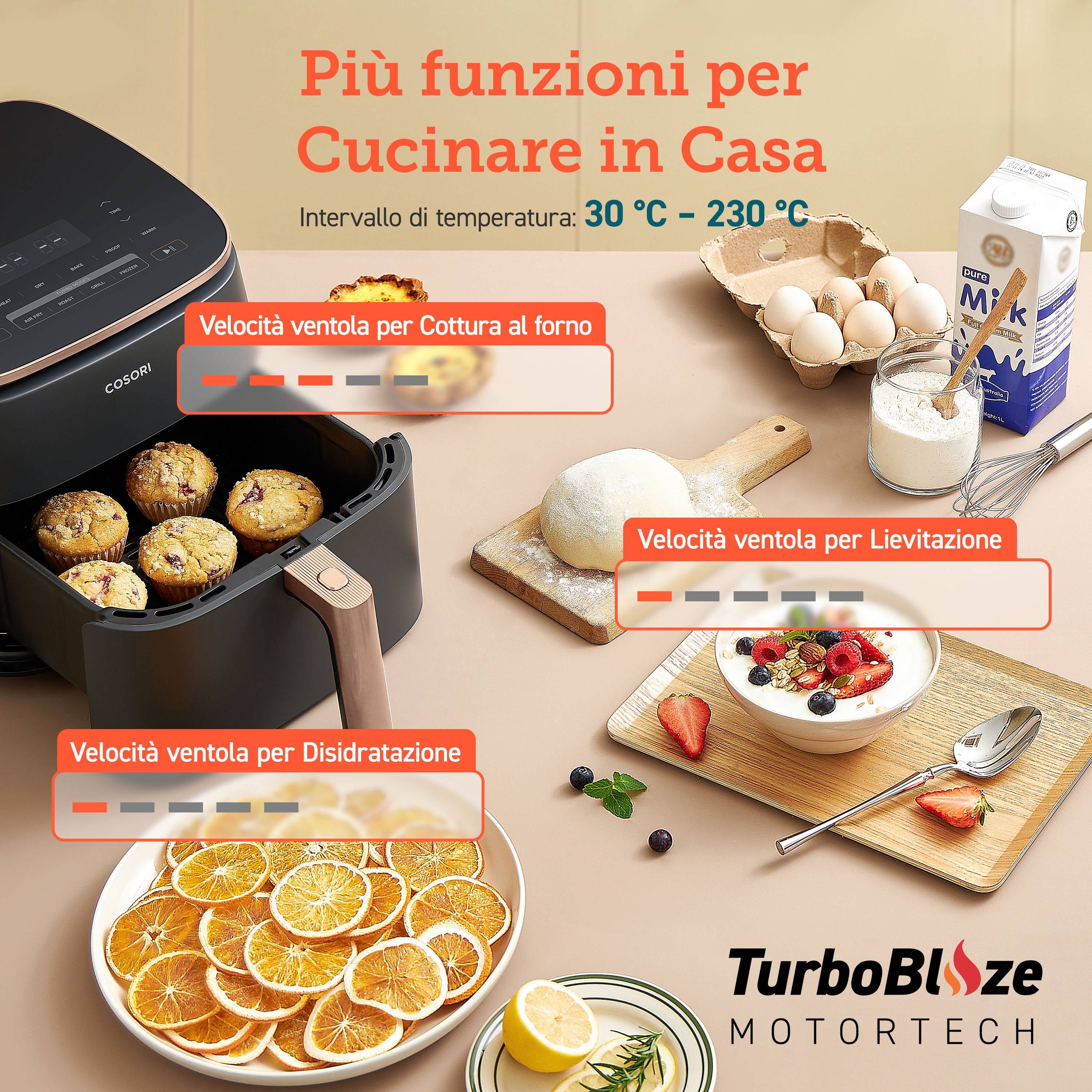 Cosori CAF-DC 602-KEUR Turbo Blaze Heißluftfritteuse-3